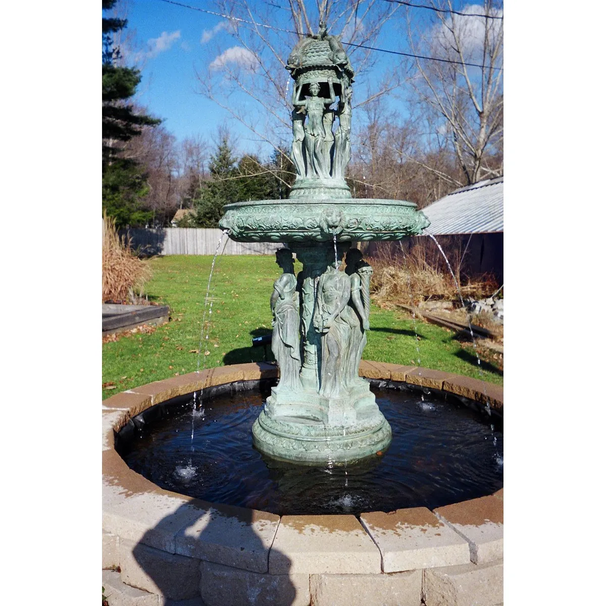 Eight Graces Bronze Garden Fountain