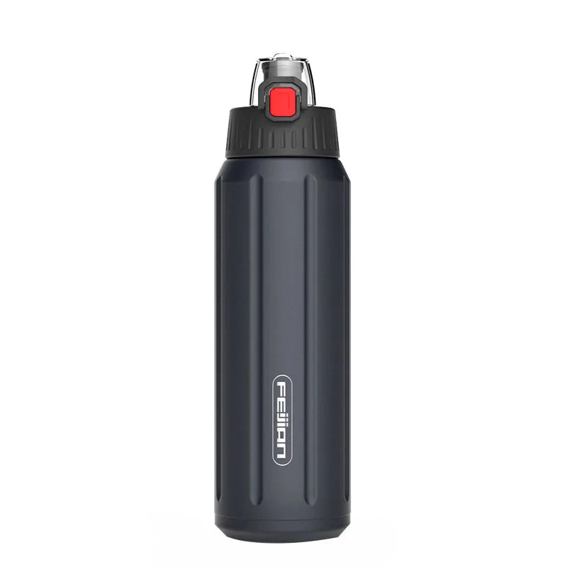FEIJIAN Stainless Steel Double Walled Portable Bottle for Sports - Ultralight and Popular for Climbing, Hiking, Running - 600ml - WBS0015