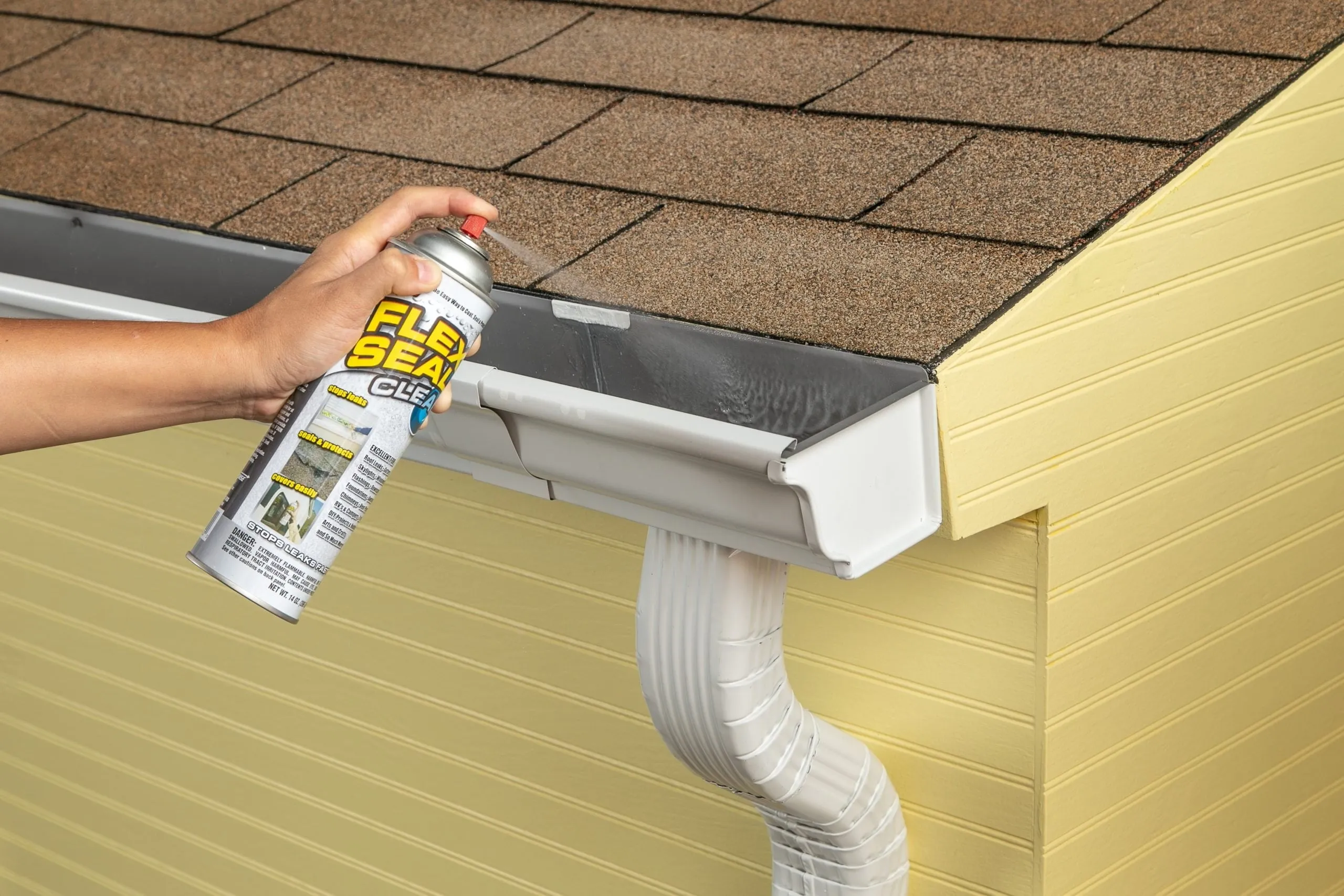 Flex Seal As Seen on TV Aerosol Liquid Rubber Sealant Coating, 14 oz, Clear