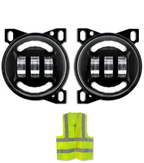 Fog LED Lights Lamp Black Set 2013-2021 Peterbilt 579 578