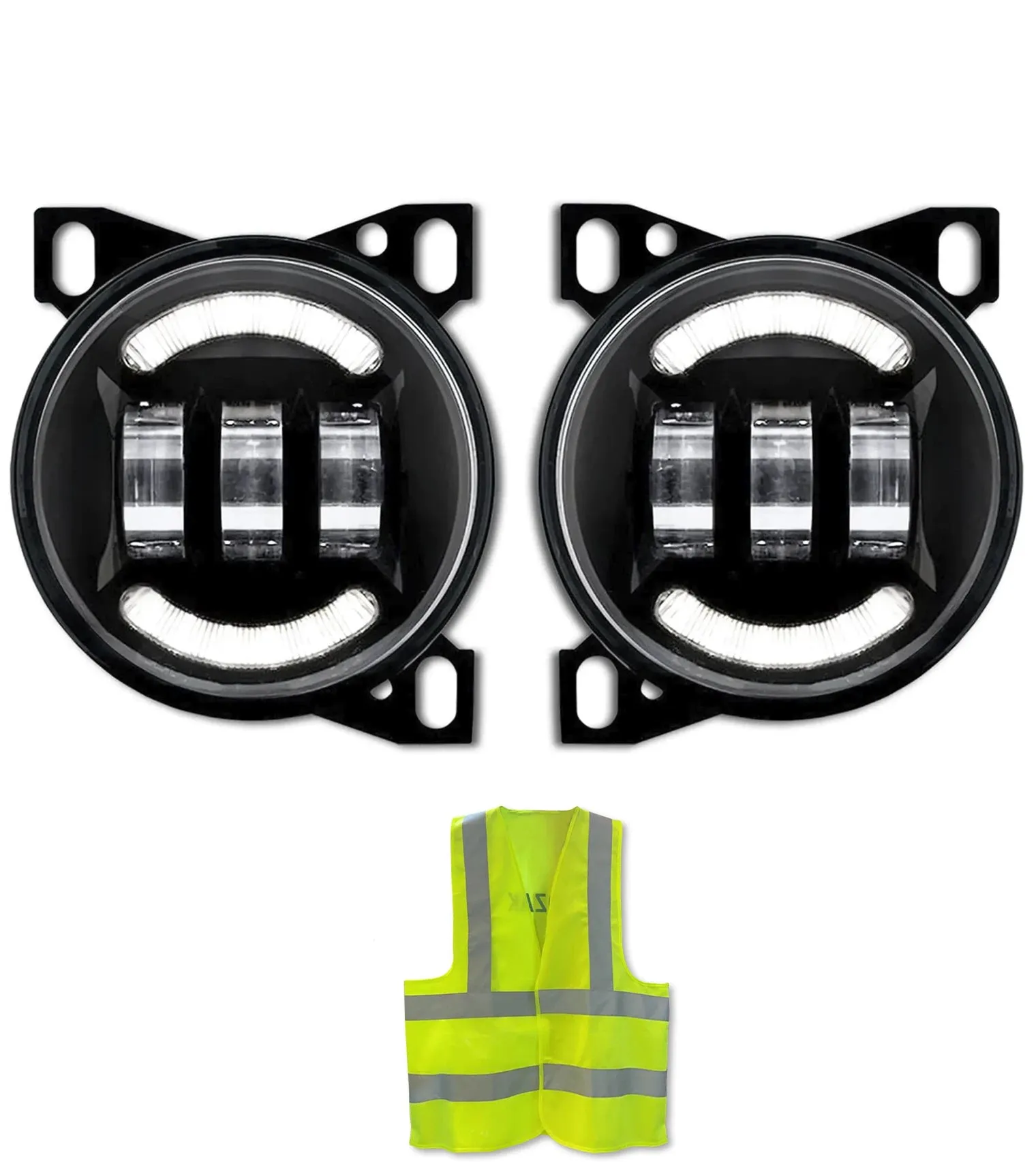 Fog LED Lights Lamp Black Set 2013-2021 Peterbilt 579 578