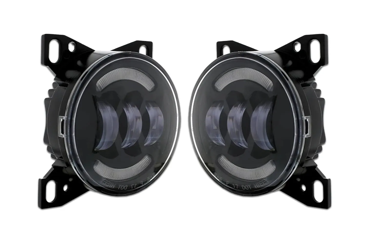 Fog LED Lights Lamp Black Set Kenworth T660
