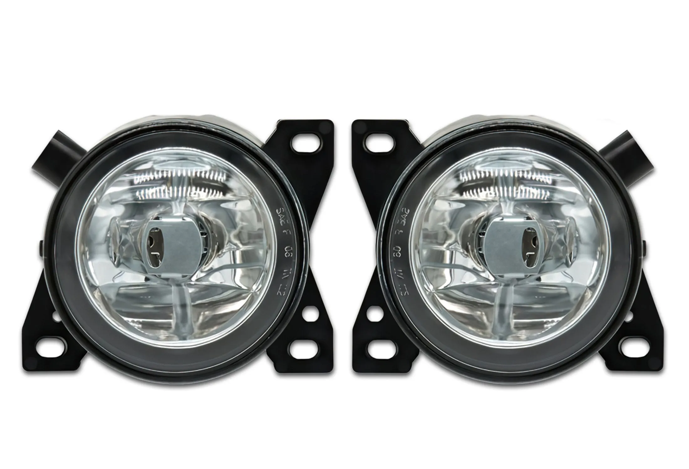 Fog Light Bezels Black Plastic & Fog Lights Set Kenworth T660
