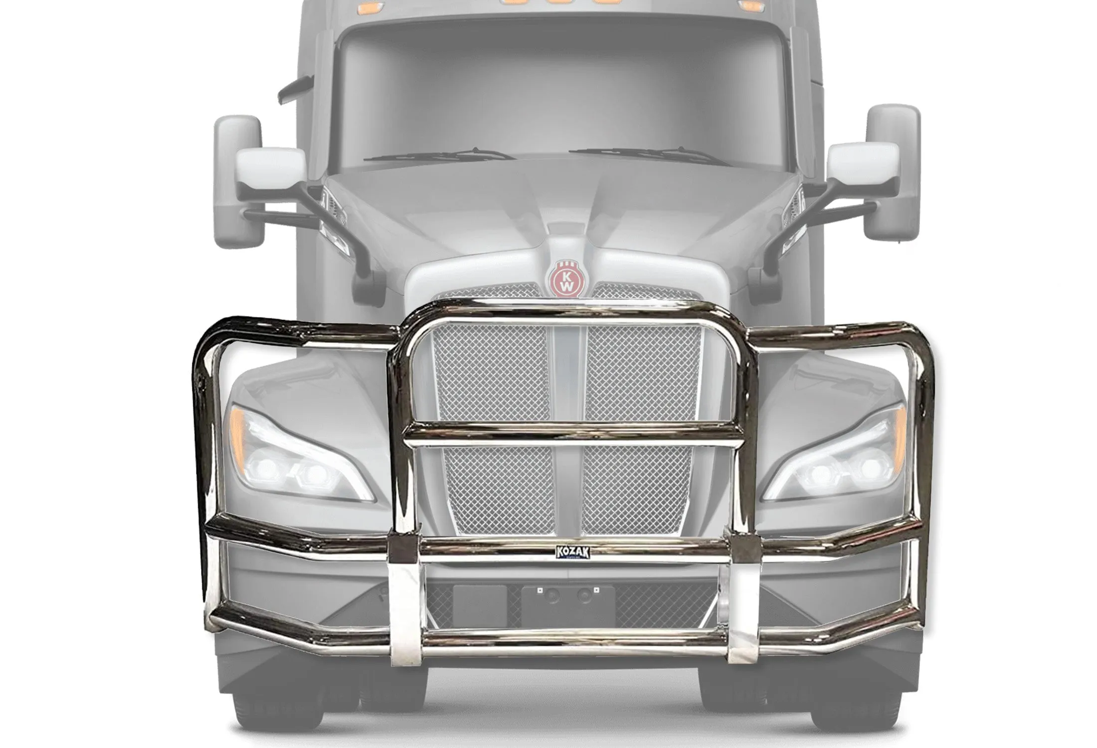 Full Front Grille Guard 2022  Kenworth T680 No Fog