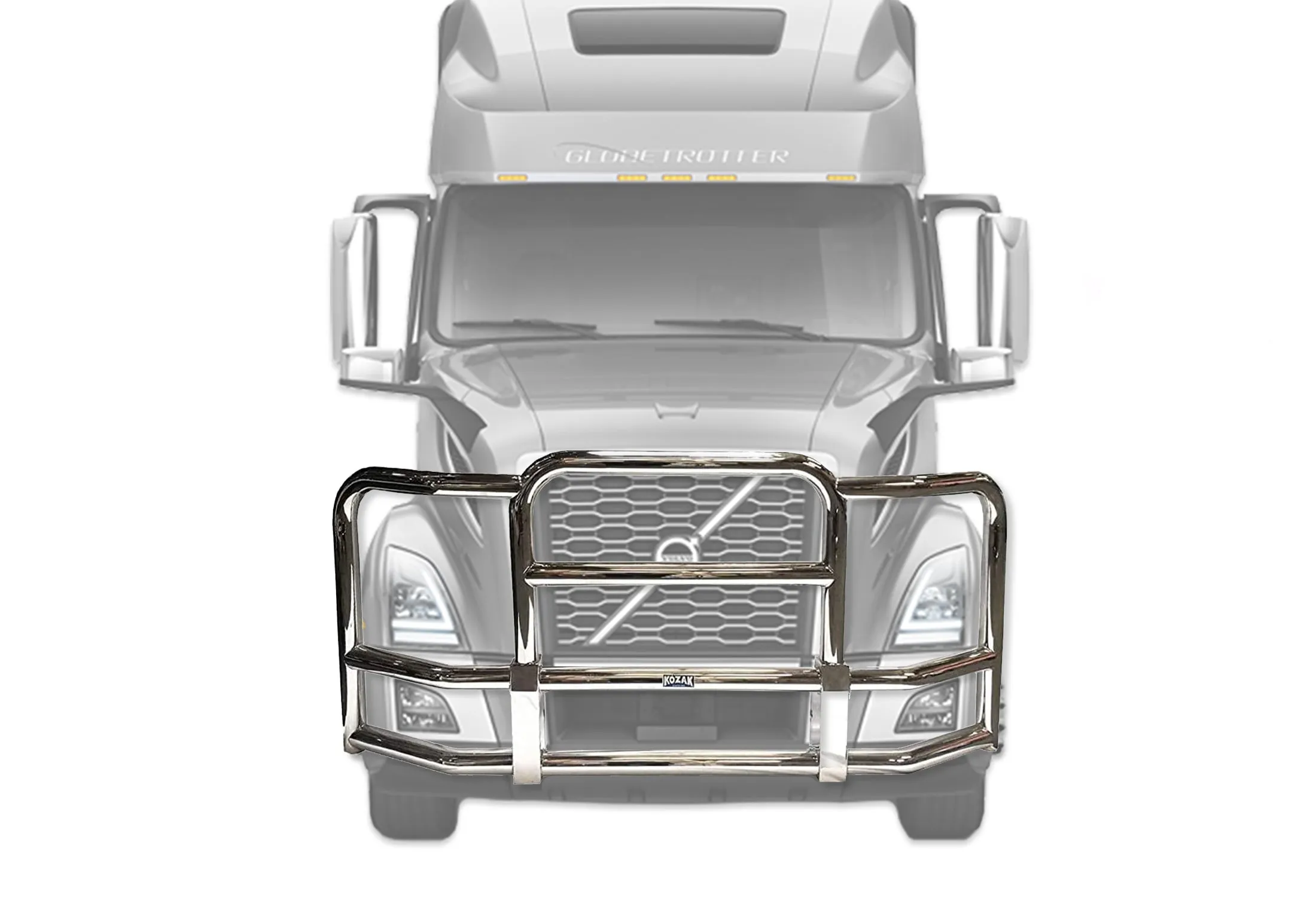 Full Front Grille Guard Chrome 2018  Volvo VNL