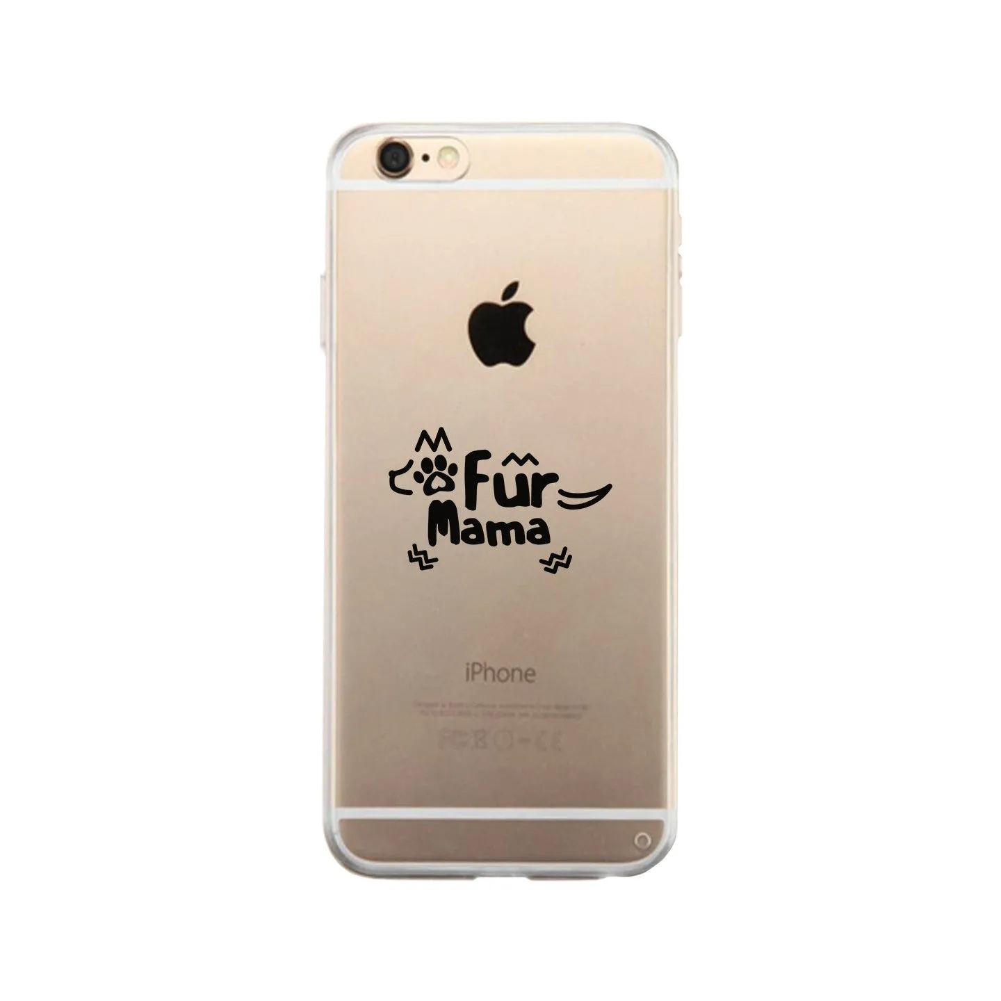 Fur Mama Phone Case Cute Design Transparent For Dog Lovers