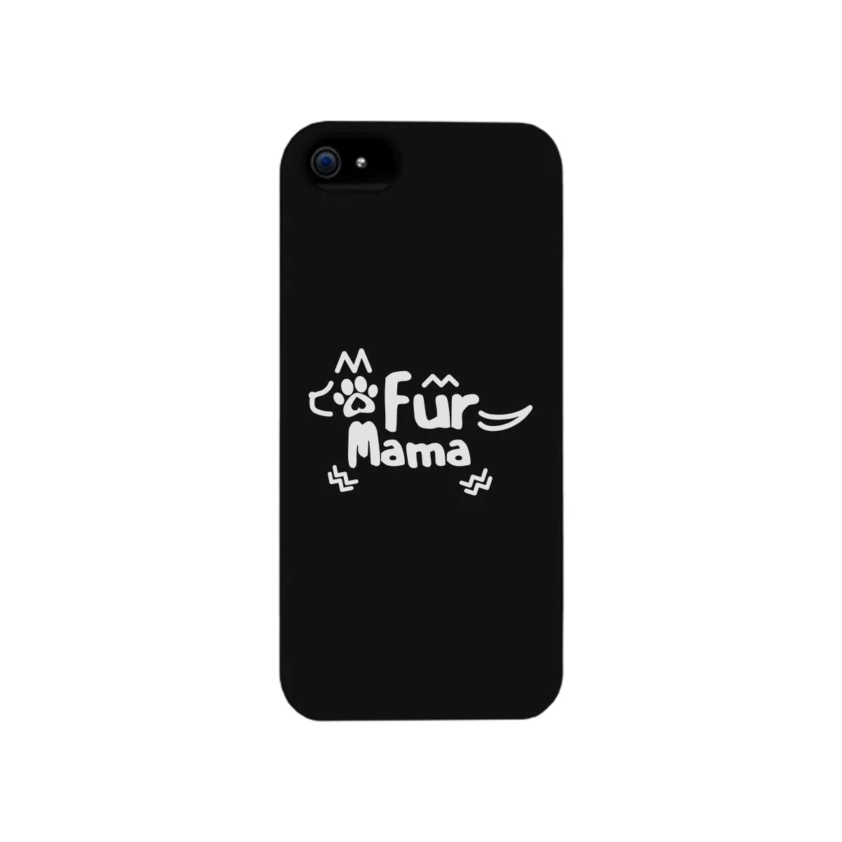 Fur Mama White Cute Cell Phone Case For Dog Lover Gifts