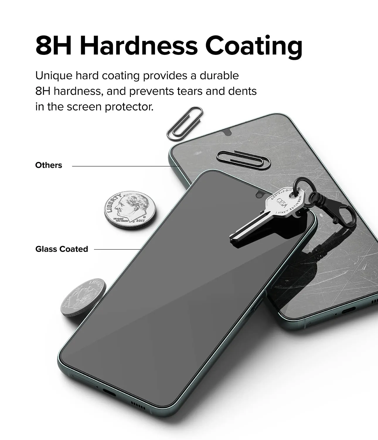 Galaxy S22 Plus Tempered Glass Screen Protector Guard | Transparent 1 Pack