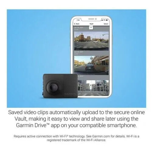 Garmin Dash Cam 67W 1440p 180° FOV Voice Control Compact and Discreet