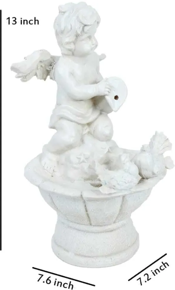 GAYTRI Art and HANDICRAFTS Decorative Showpiece - 33.02 cm (Resin, White)