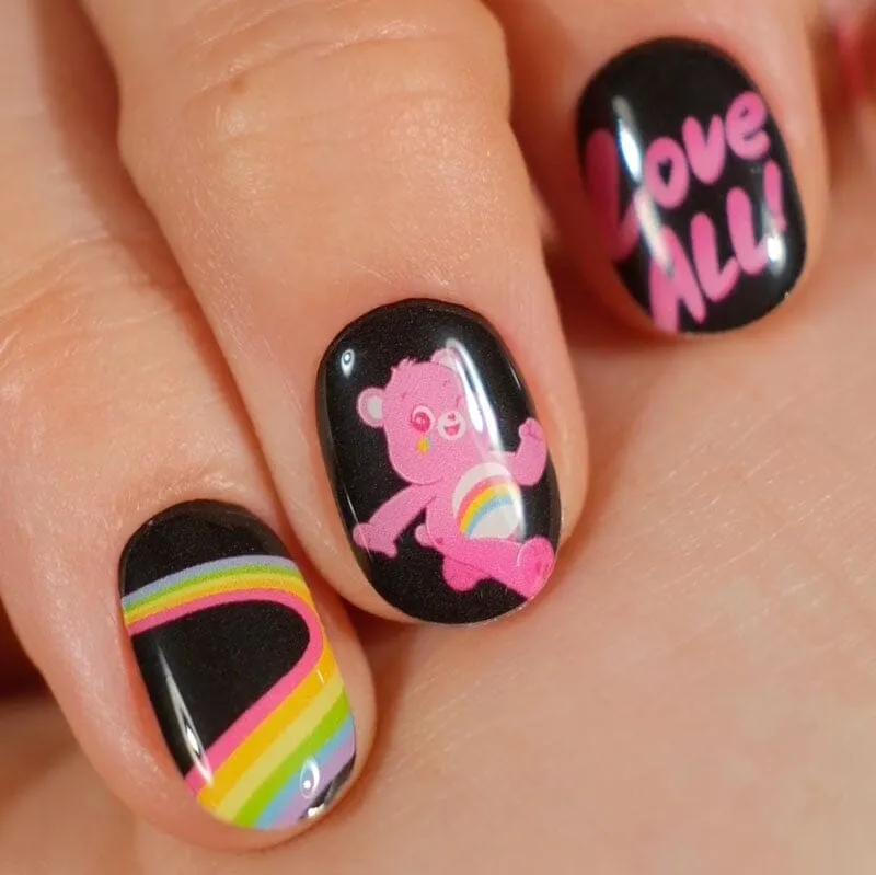 Gel Nail Strip ⭐️ ⭐️ ⭐️ CARE BEARS ★ LOVE ALL