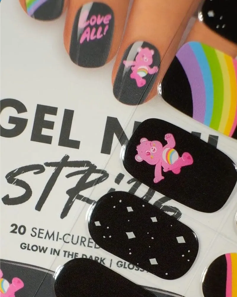 Gel Nail Strip ⭐️ ⭐️ ⭐️ CARE BEARS ★ LOVE ALL