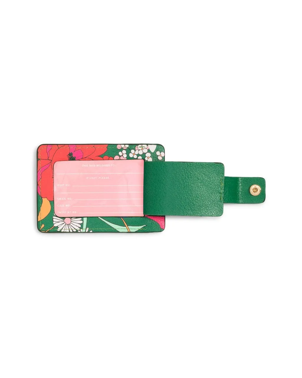 Getaway Luggage Tag - Emerald Super Bloom