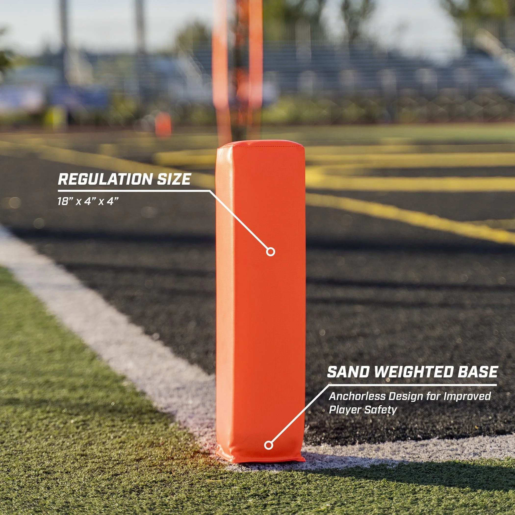 GoSports 18"x4" Football End Zone Pylons