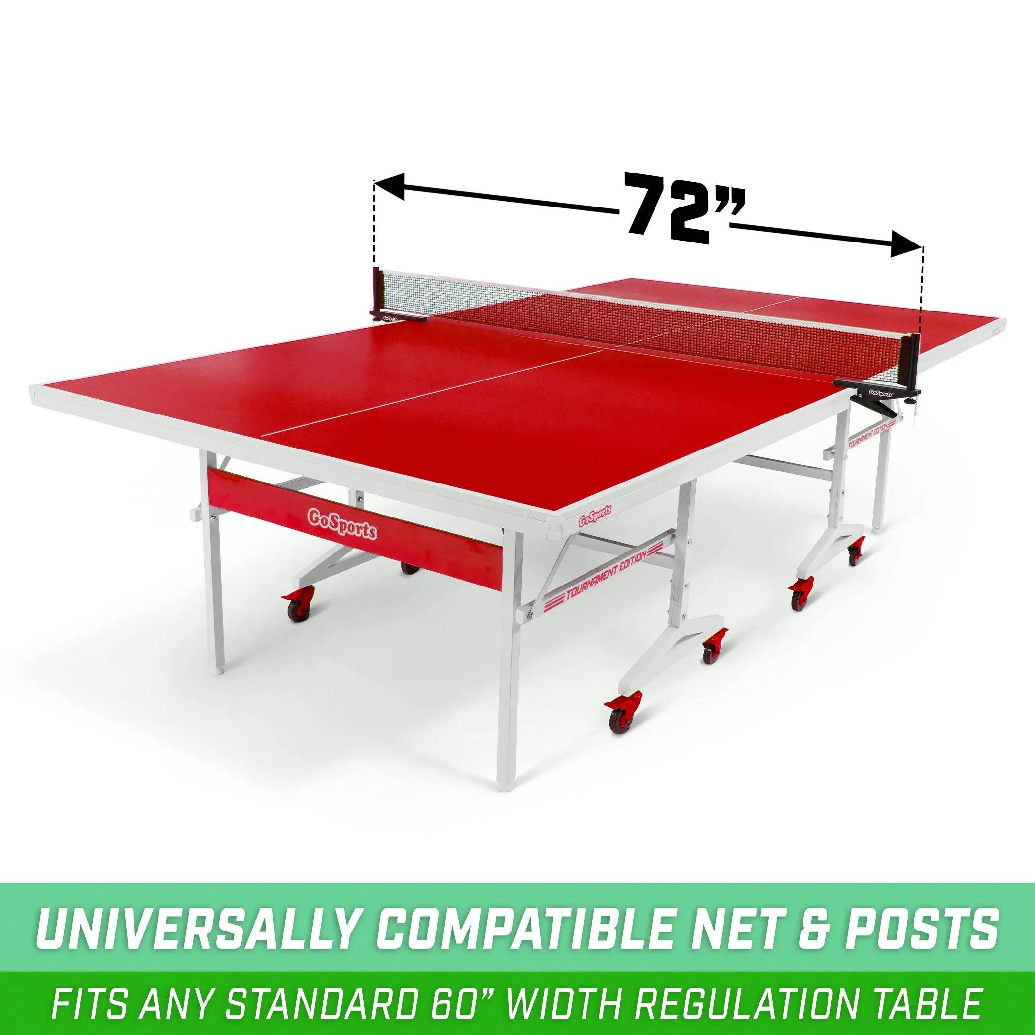 GoSports 72" Universal Regulation Table Tennis Net