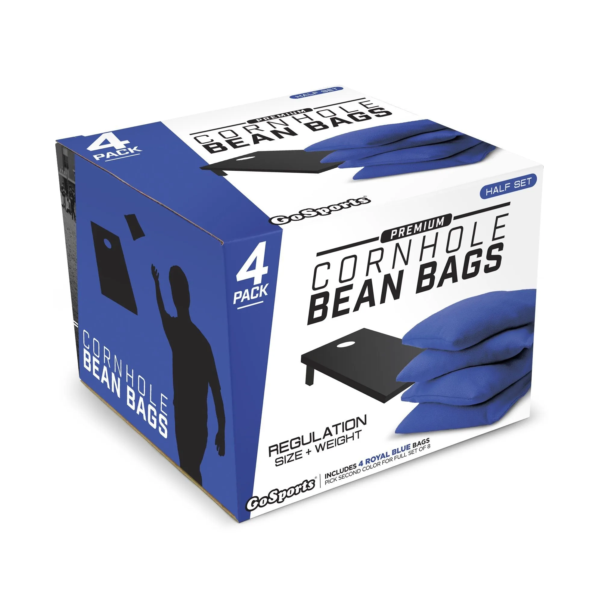 GoSports Official Regulation Bean Bags - Blue