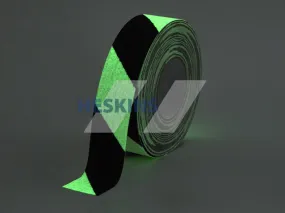 Hazard Stripe GLOW & BLACK Non-Skid Tape - Multiple Options