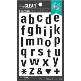 Hero Arts Clear Stamps 4"X6" Luggage Lowercase Alphabet*