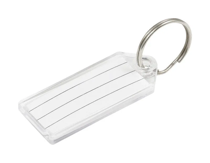 HILLMAN Metal Silver Labeling/ID Key Ring