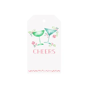 Holiday Cocktails Luggage Gift Tags