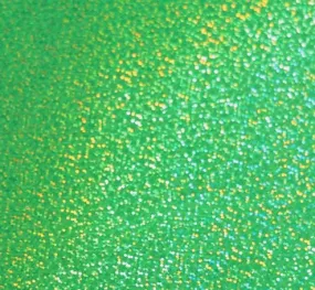 Holographic Sparkle Fluorescent Green | Permanent Adhesive Vinyl