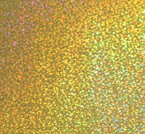Holographic Sparkle Gold Permanent Vinyl | Permanent Adhesive Vinyl