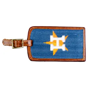 Houston Astros Needlepoint Luggage Tag