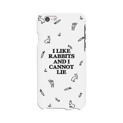 I Like Rabbit And I Cannot Lie Funny Case Cute Graphic Design Cover