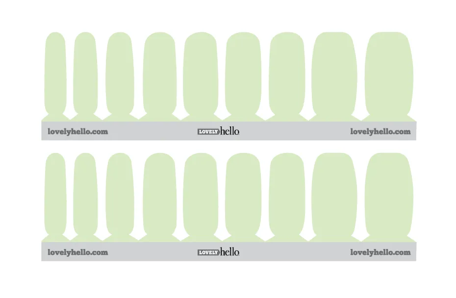 Inchworm Green Nail Wraps