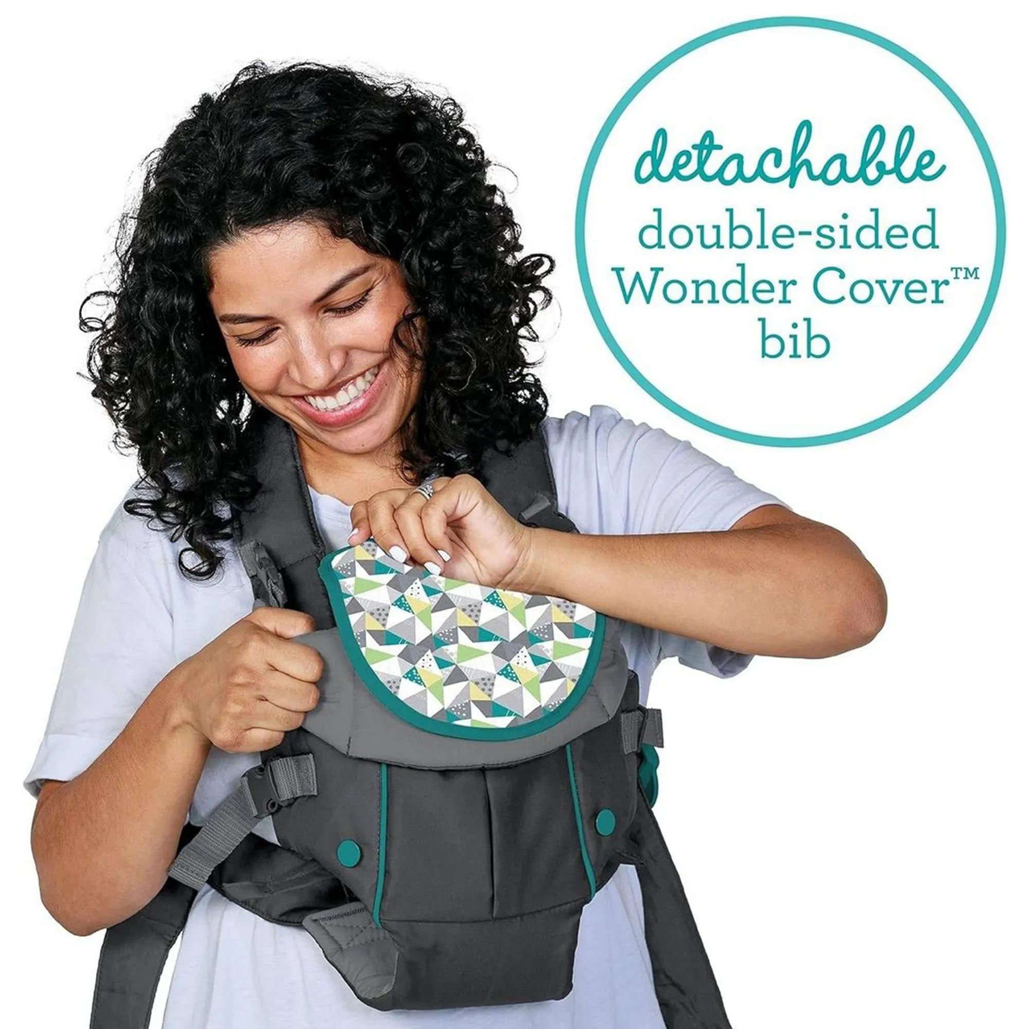 Infantino Swift Classic Carrier With Pocket - Grey - Birth to 12 Months Open Box