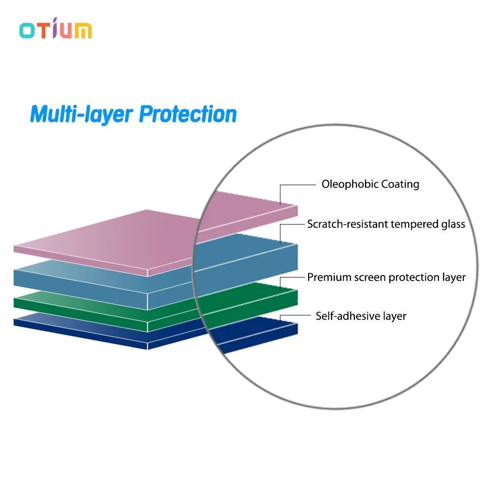 iPhone 6s Plus Screen Protector (5.5 inches only), Otium Tempered Glass Screen Protector with Applicator HD Oleophobic Anti Scratch Anti Fingerprint Round Edge Ultra Clear for iPhone 6 Plus / 6s Plus
