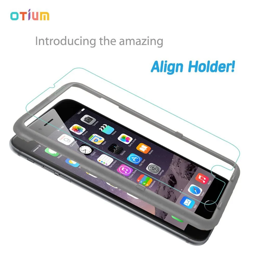 iPhone 6s Plus Screen Protector (5.5 inches only), Otium Tempered Glass Screen Protector with Applicator HD Oleophobic Anti Scratch Anti Fingerprint Round Edge Ultra Clear for iPhone 6 Plus / 6s Plus