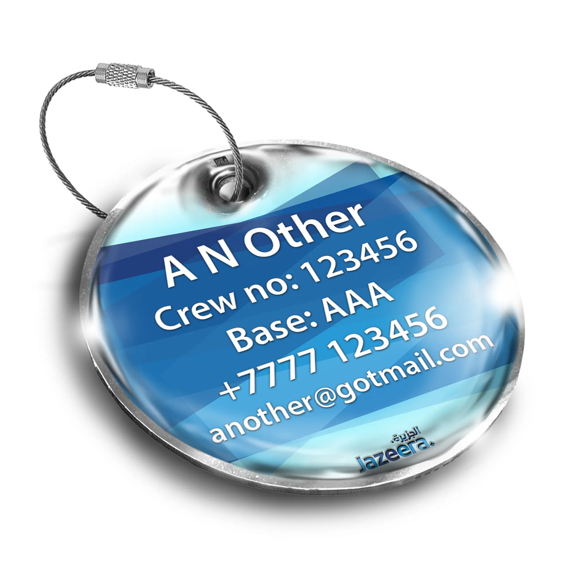 Jazeera Airways Logo Landscape Luggage Tag