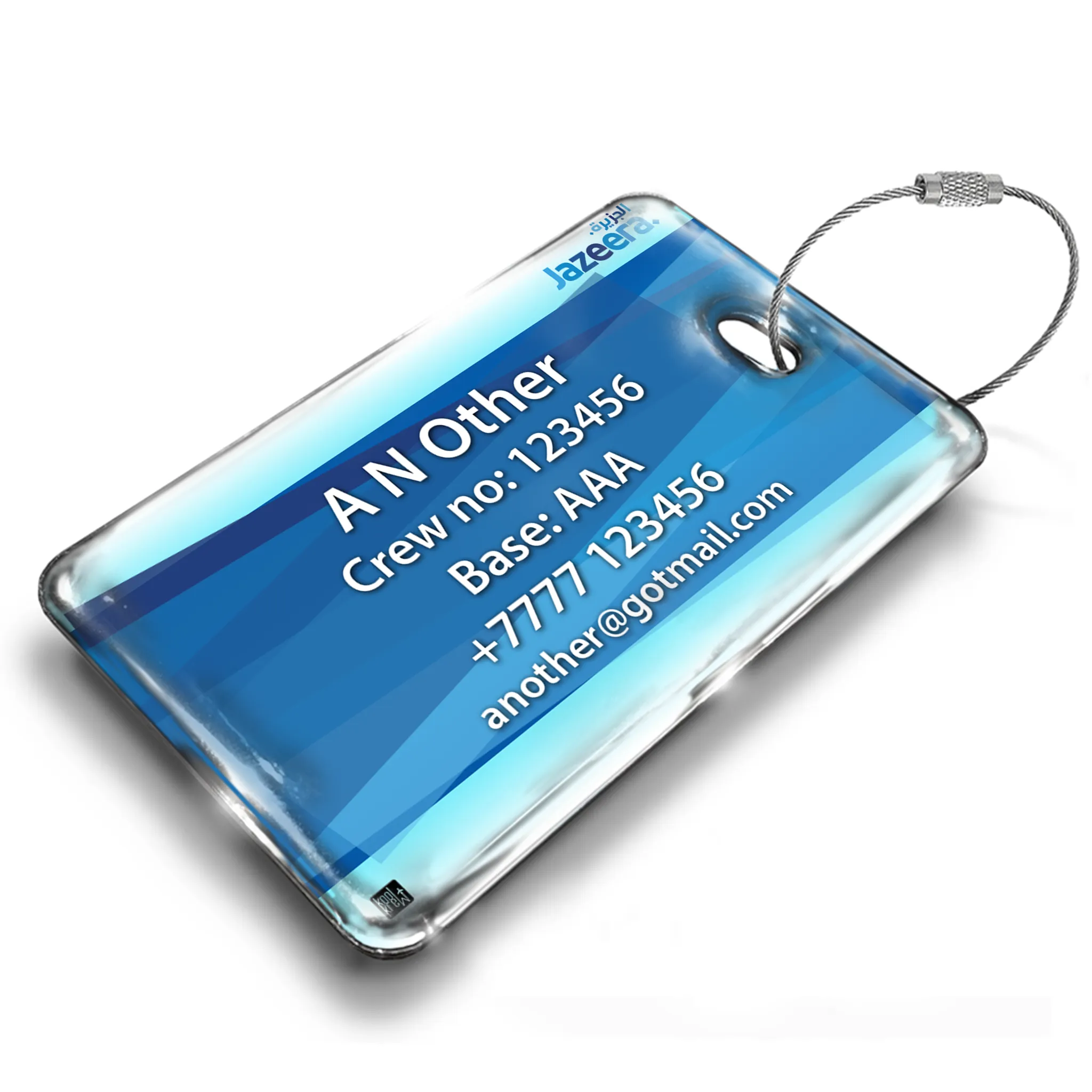 Jazeera Airways Logo Landscape Luggage Tag
