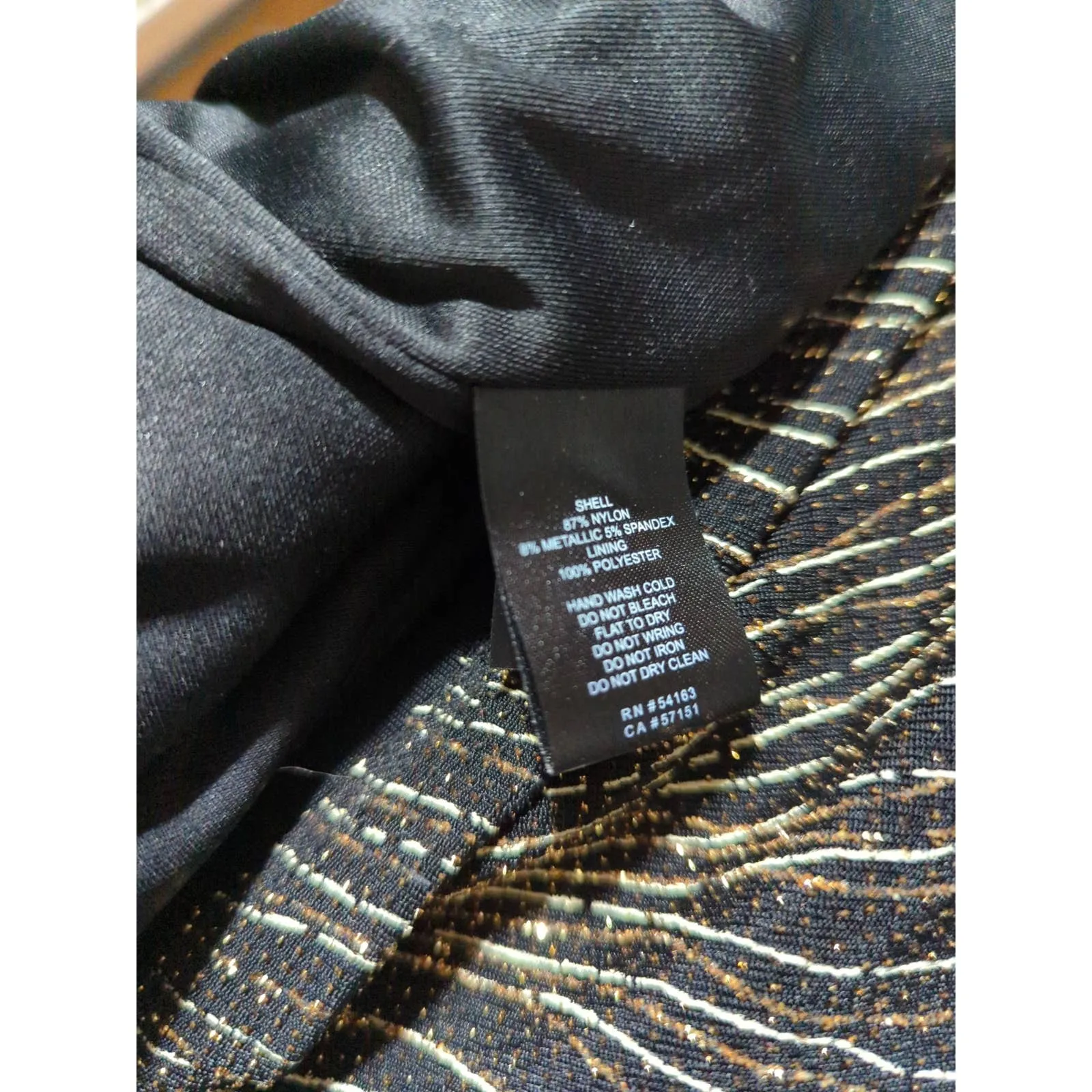 Jessica Howard Fancy Black Gold Sparkle Special Occasion Dress 16