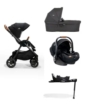 Joie Signature Finiti&trade; Pushchair Bundle with i-Level&trade; Recline Car Seat & Ramble Carrycot - Eclipse