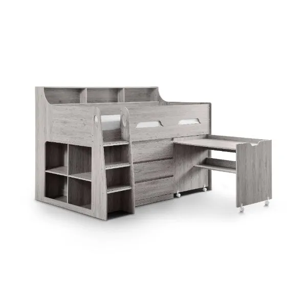 Jupiter Single Bed Midsleeper Grey Oak