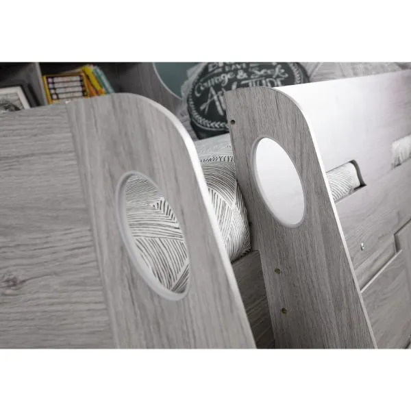 Jupiter Single Bed Midsleeper Grey Oak