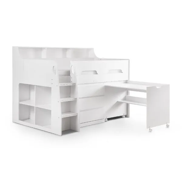 Jupiter Single Bed Midsleeper White