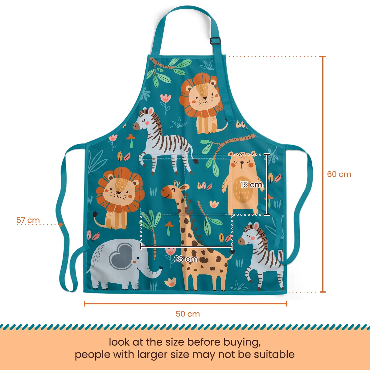 Kid Apron with Front Pocket, 2Pcs Apron and Chef Hat, Chef Apron for Boy Girl Toddler Baking Cooking Gardening Painting, Apron for Children