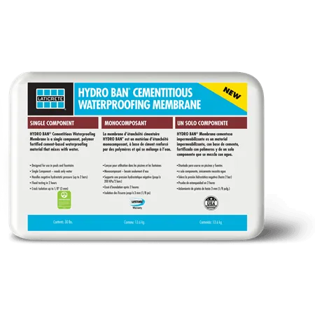 LATICRETE HYDRO BAN® Cementitious Waterproofing Membrane