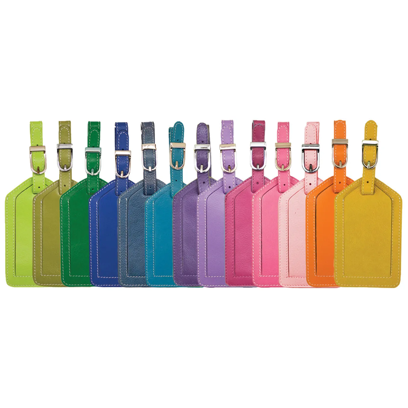 Lavender Leather Luggage Tag