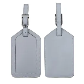 Lavender Leather Luggage Tag