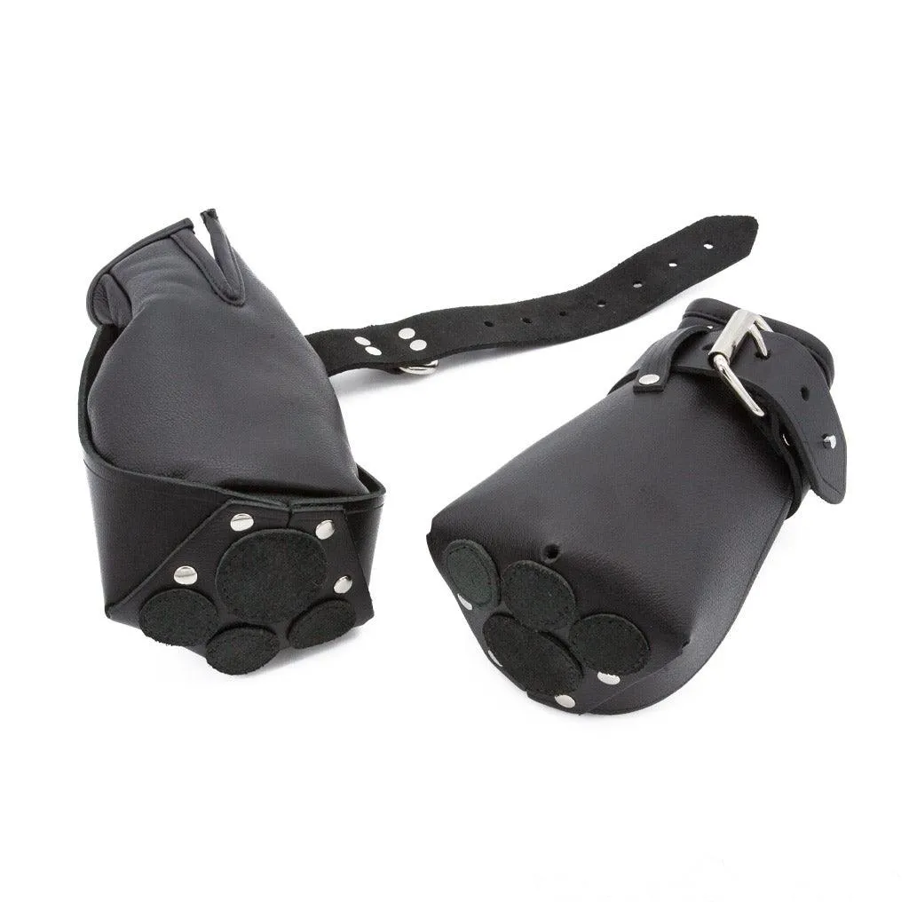Leather Puppy Paw Fist Mitts
