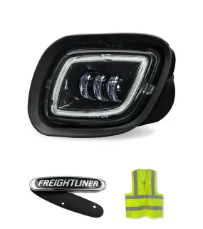 LED Fog Light Black Driver 2008-2017 Freightliner Cascadia 125 113