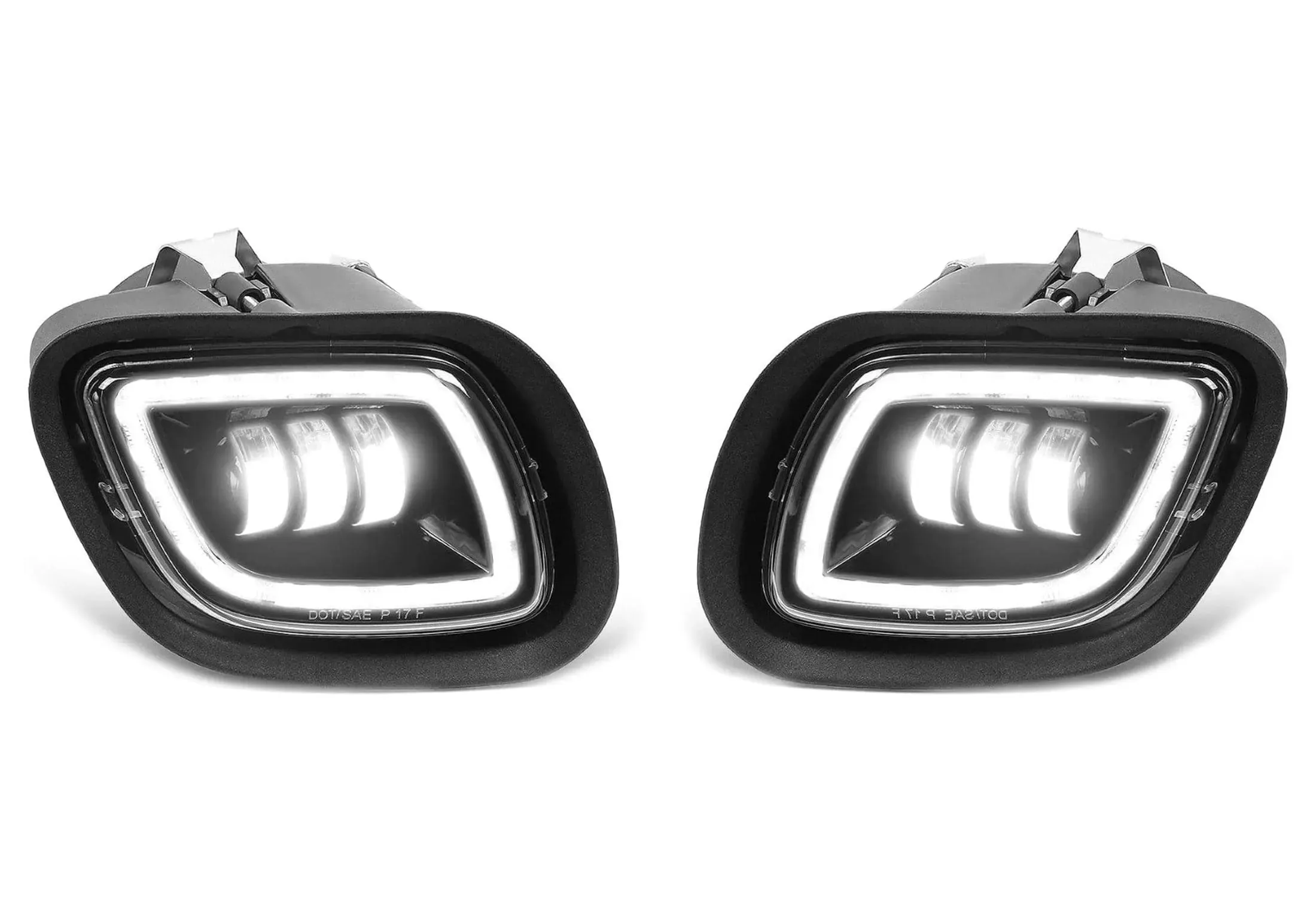LED Fog Lights Black Set Freightliner Cascadia 125 113 2008-2017