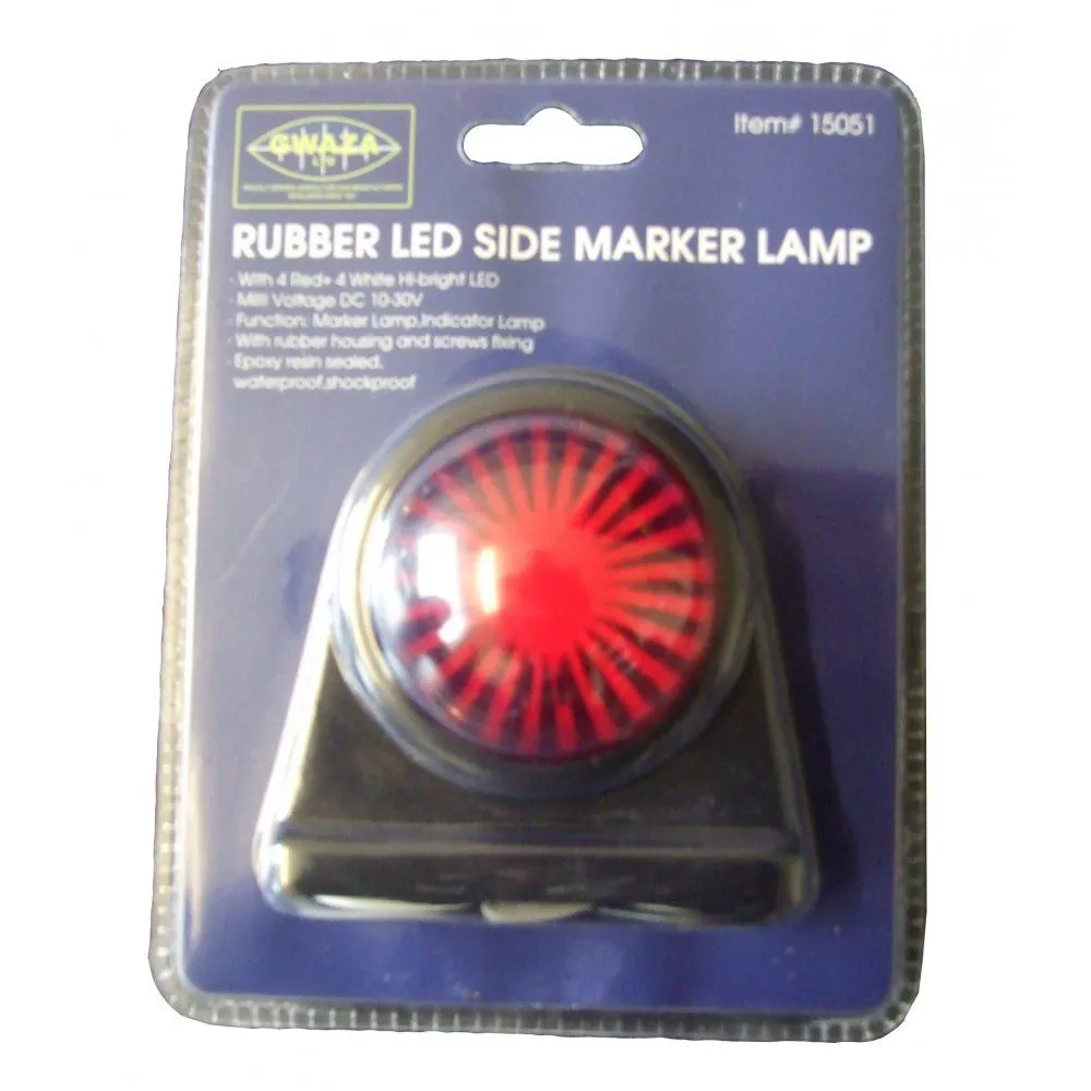 LED Red Trailer Side Marker Light on top of Mudguards