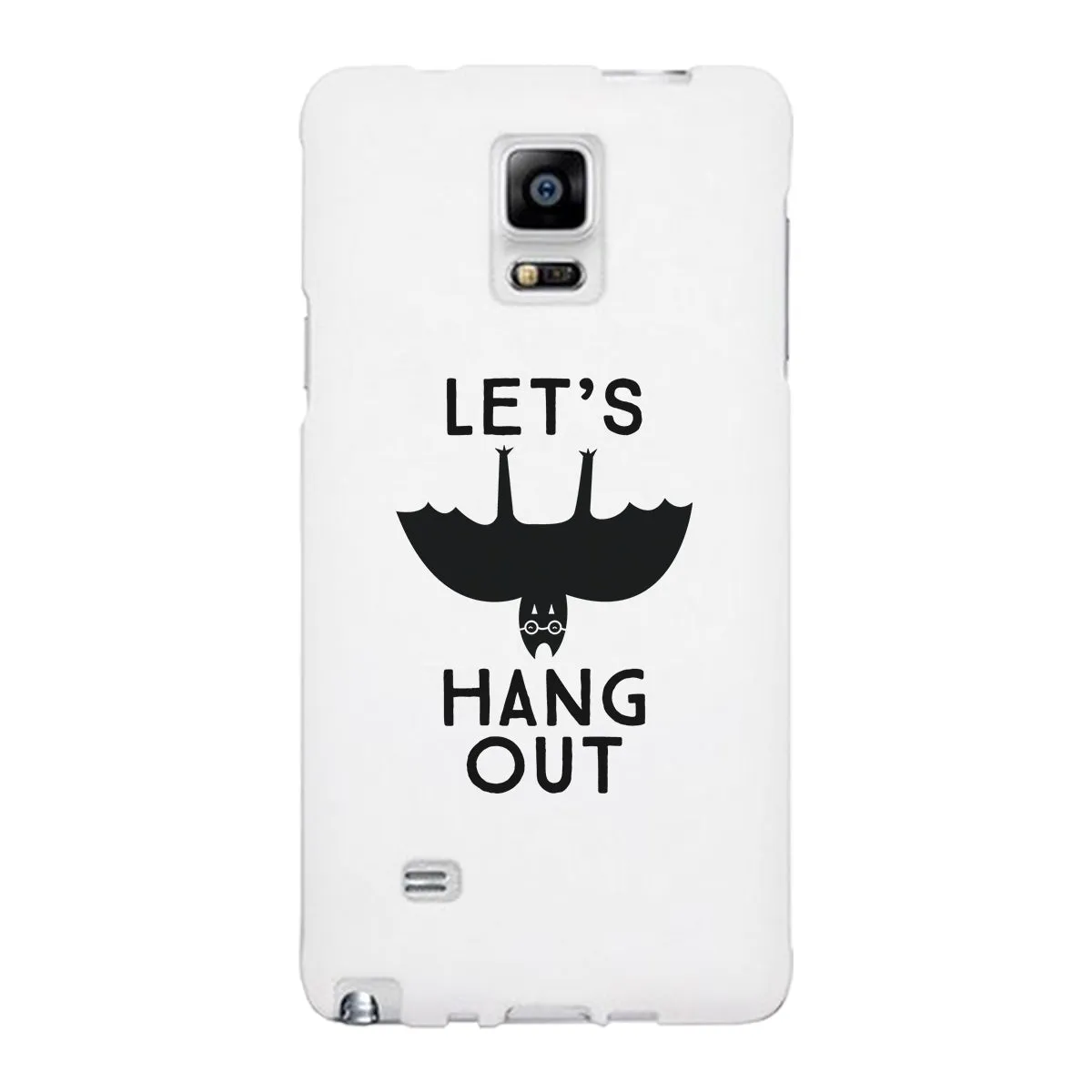 Let's Hang Out Bat White Phone Case