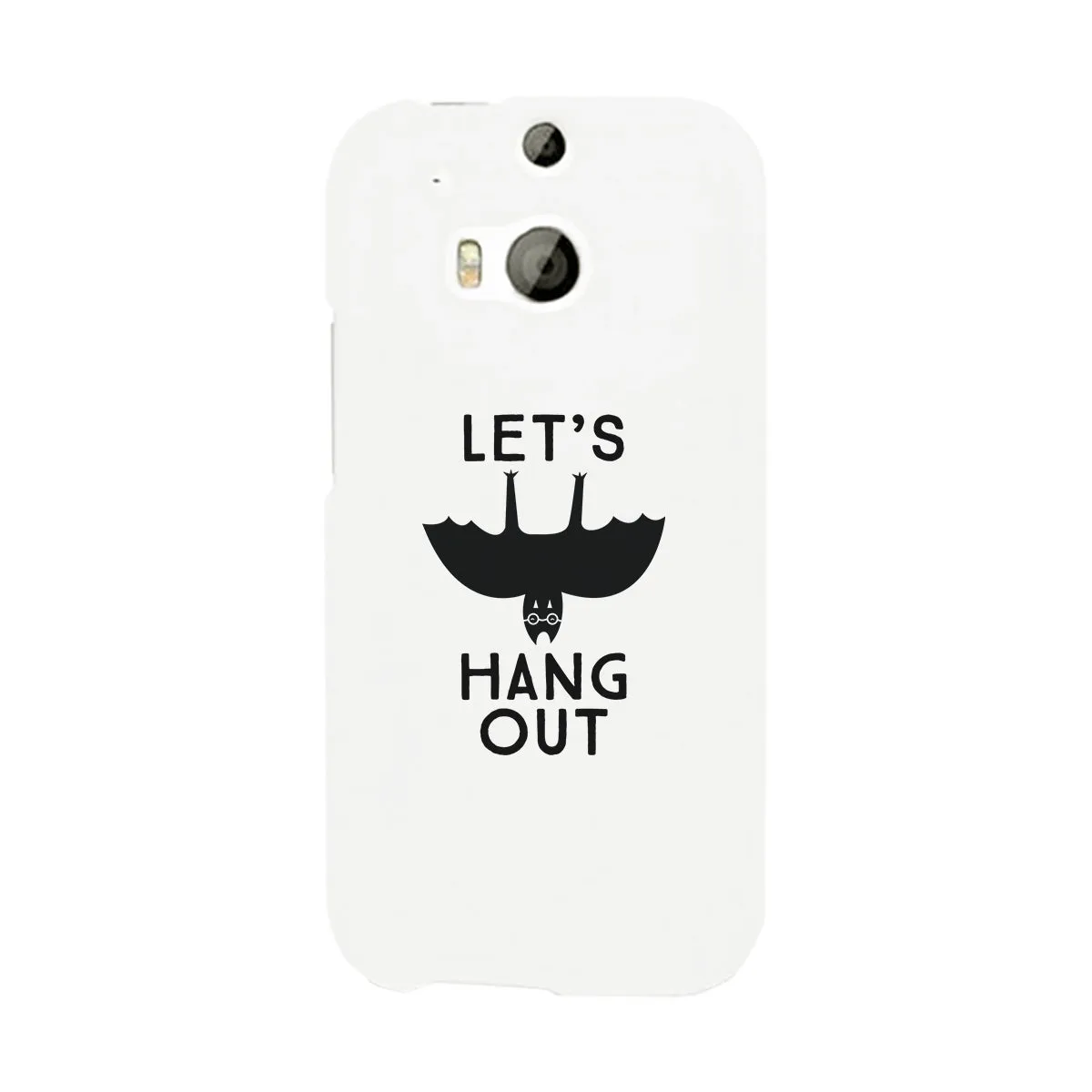 Let's Hang Out Bat White Phone Case