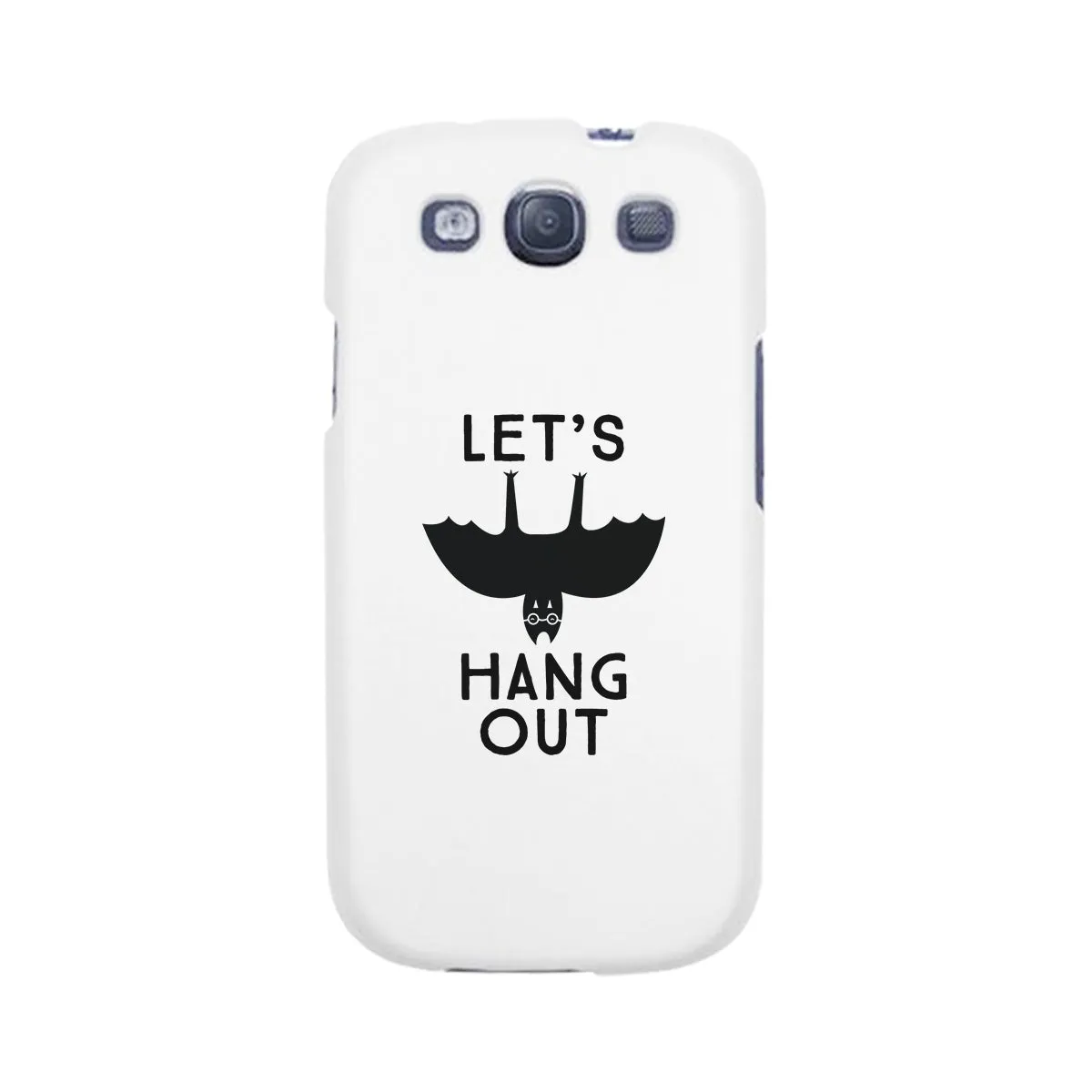 Let's Hang Out Bat White Phone Case